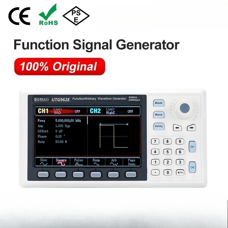 機能信号発生器 UTG932E UTG962E 30MHz  - Dual Channel Arbitrary Waveform Function Generator 60Mhz のレビューと価格