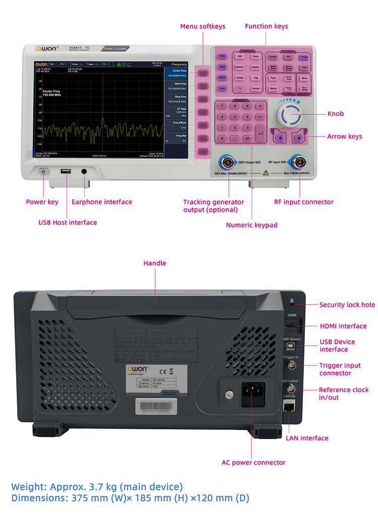 ポータブルスペクトラムアナライザ 9kHz～1.5GHz ト - Spectrum Analyzer Tracking Generator 1.5Ghz のレビューと価格